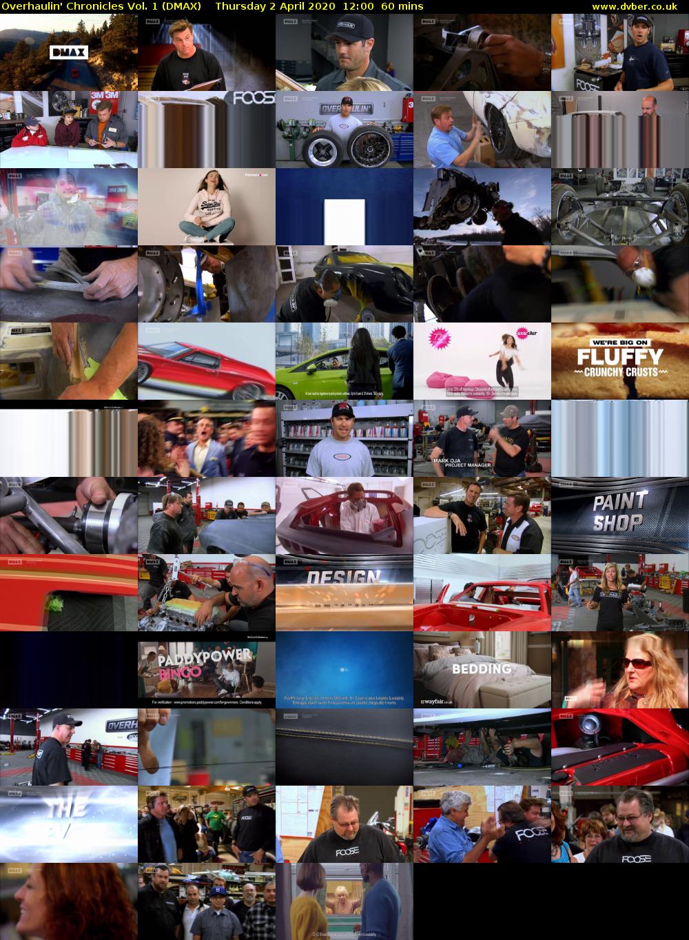 Overhaulin' Chronicles Vol. 1 (DMAX) Thursday 2 April 2020 12:00 - 13:00