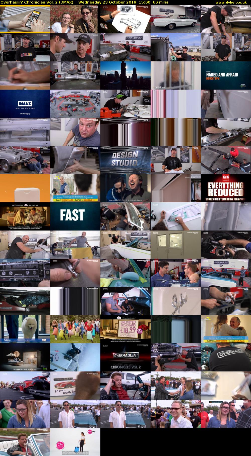 Overhaulin' Chronicles Vol. 2 (DMAX) Wednesday 23 October 2019 15:00 - 16:00