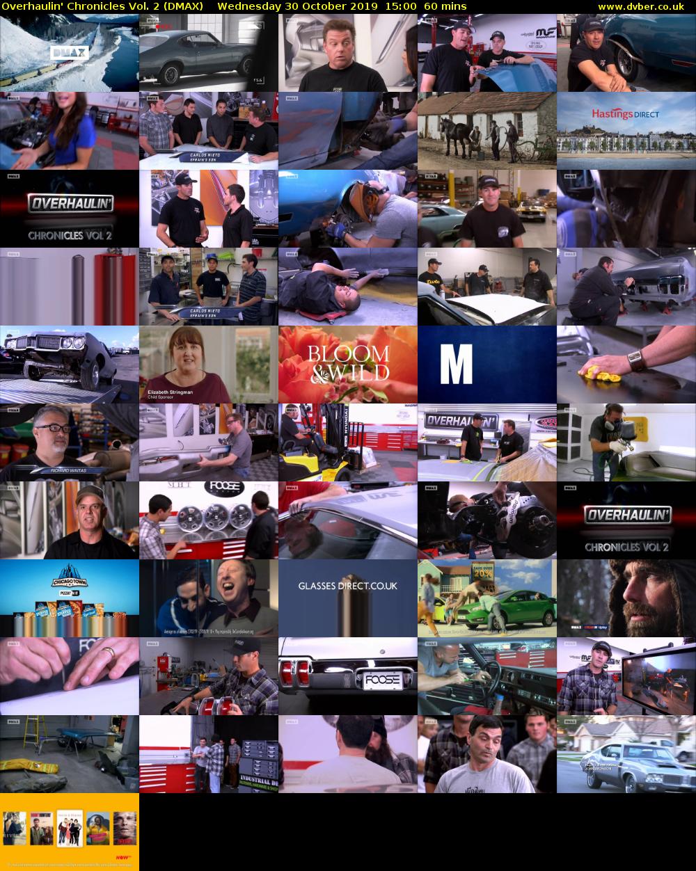 Overhaulin' Chronicles Vol. 2 (DMAX) Wednesday 30 October 2019 15:00 - 16:00