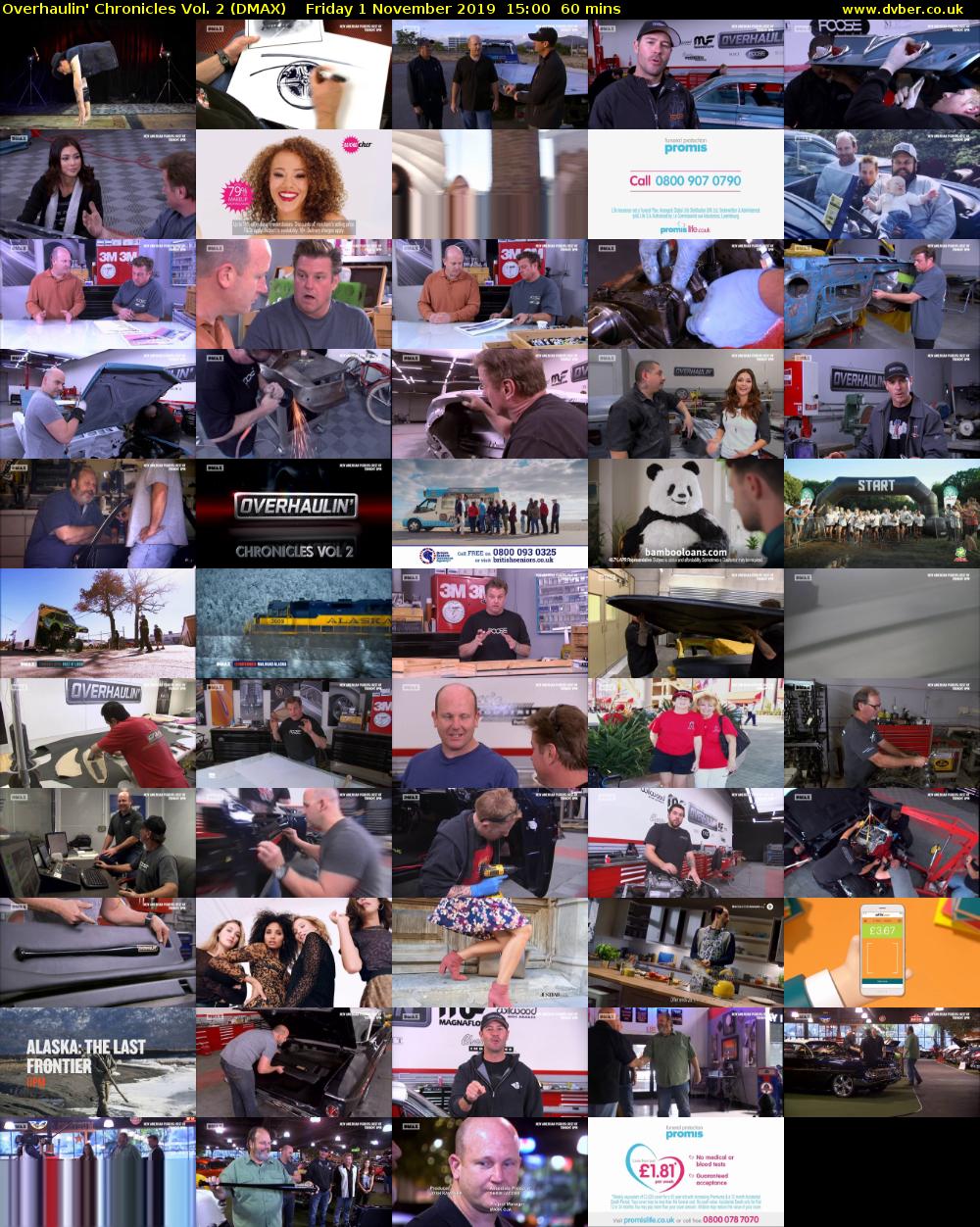 Overhaulin' Chronicles Vol. 2 (DMAX) Friday 1 November 2019 15:00 - 16:00