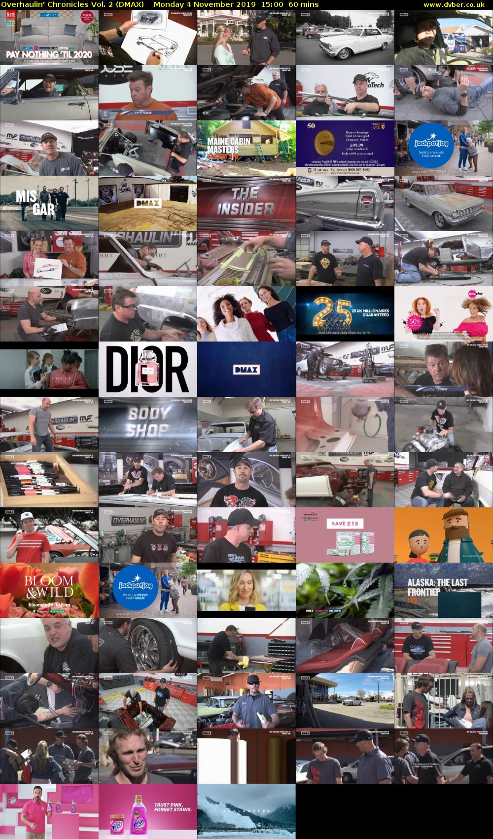 Overhaulin' Chronicles Vol. 2 (DMAX) Monday 4 November 2019 15:00 - 16:00