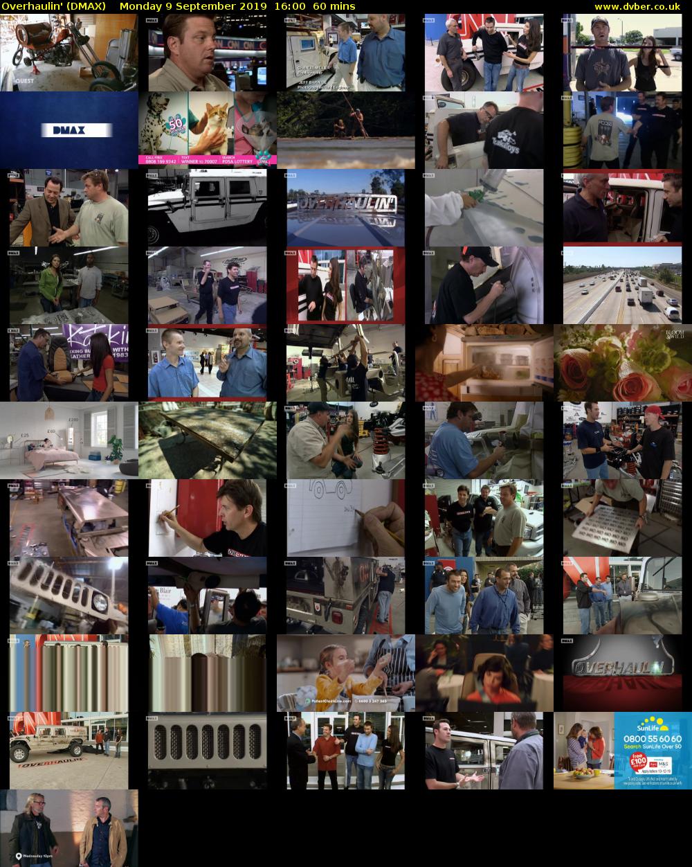 Overhaulin' (DMAX) Monday 9 September 2019 16:00 - 17:00