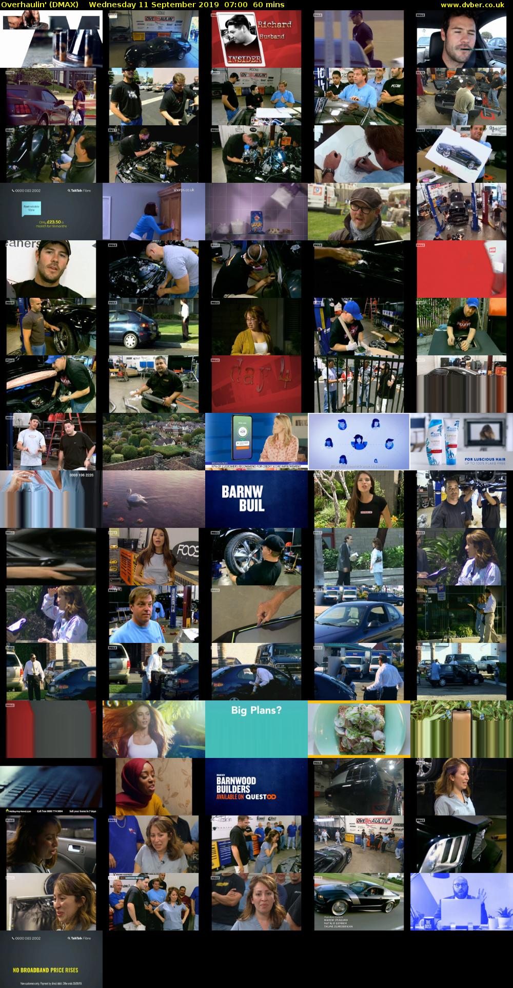 Overhaulin' (DMAX) Wednesday 11 September 2019 07:00 - 08:00