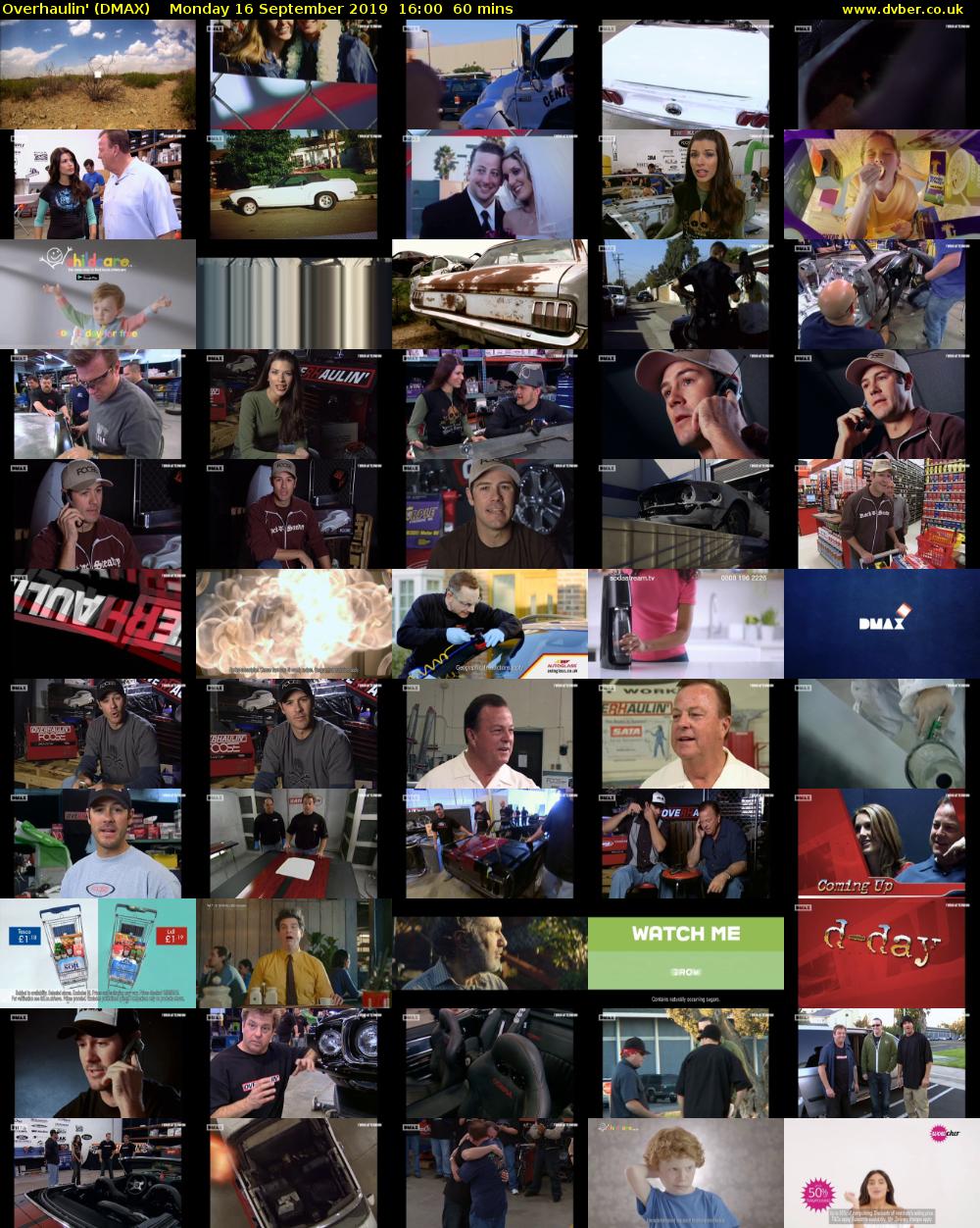 Overhaulin' (DMAX) Monday 16 September 2019 16:00 - 17:00