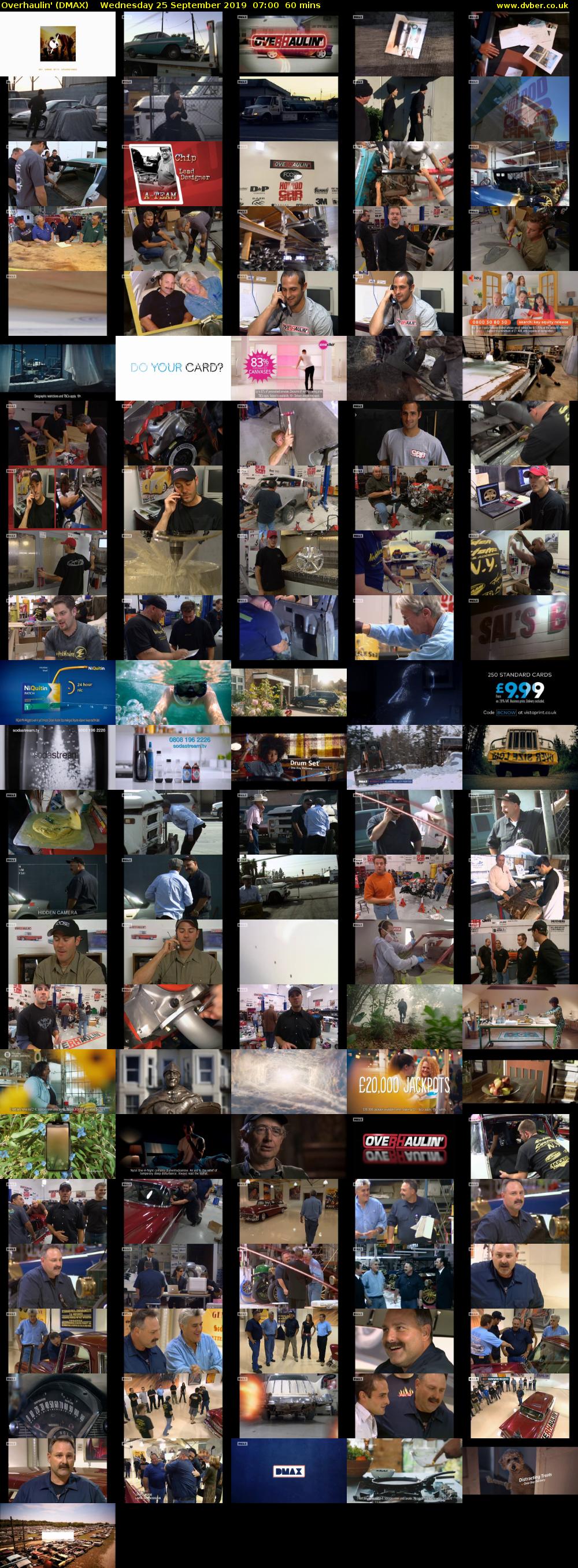 Overhaulin' (DMAX) Wednesday 25 September 2019 07:00 - 08:00