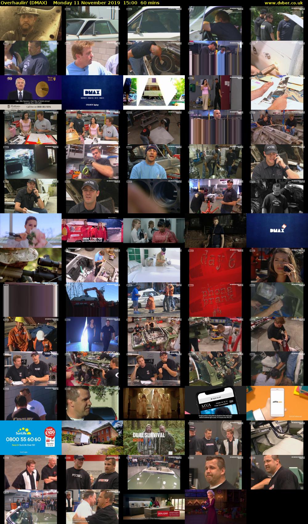 Overhaulin' (DMAX) Monday 11 November 2019 15:00 - 16:00