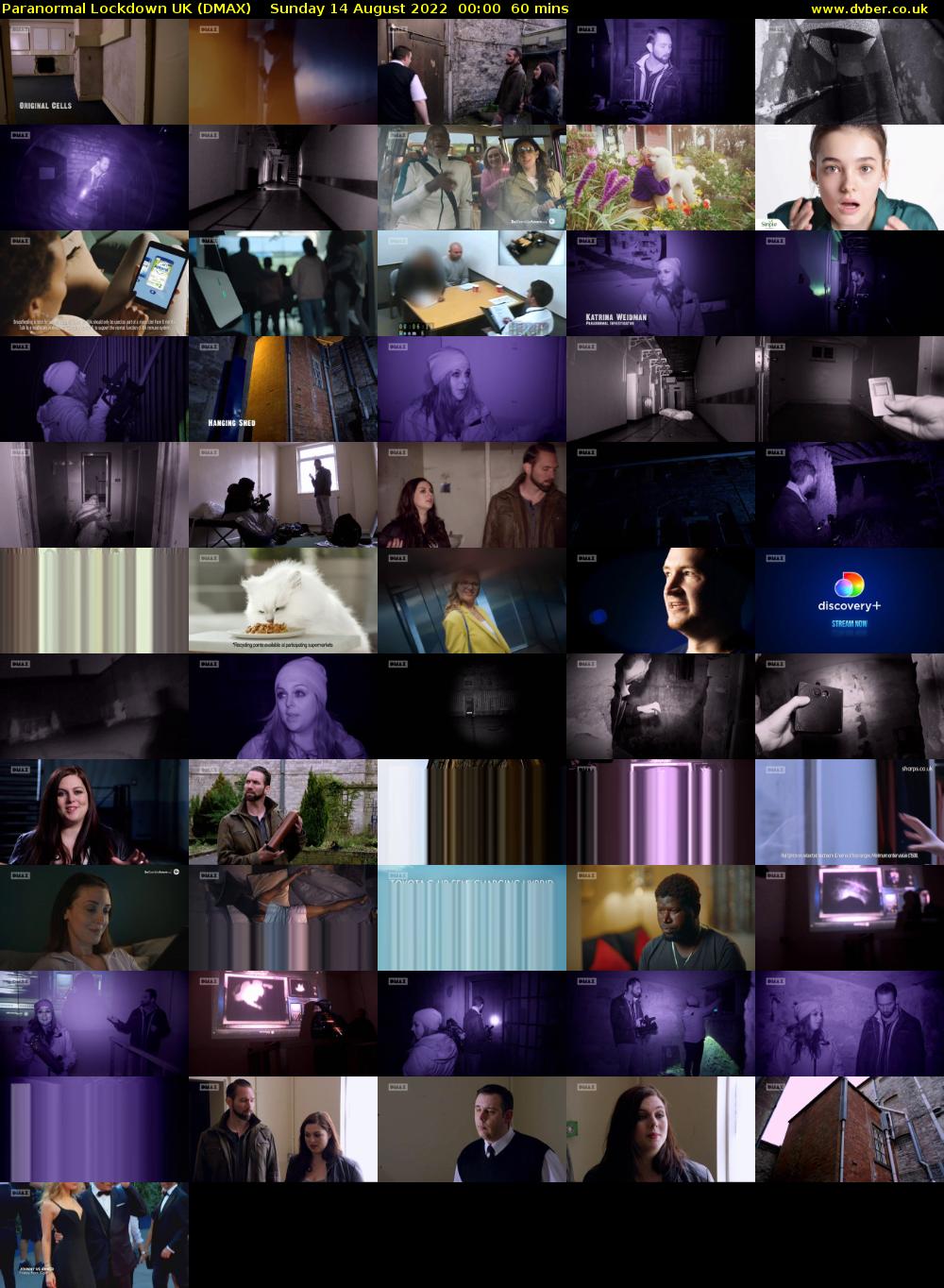 Paranormal Lockdown UK (DMAX) Sunday 14 August 2022 00:00 - 01:00