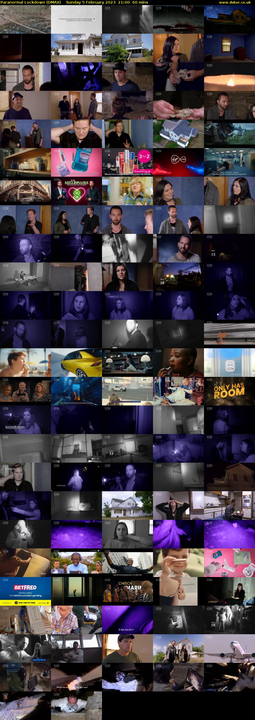 Paranormal Lockdown (DMAX) Sunday 5 February 2023 21:00 - 22:00