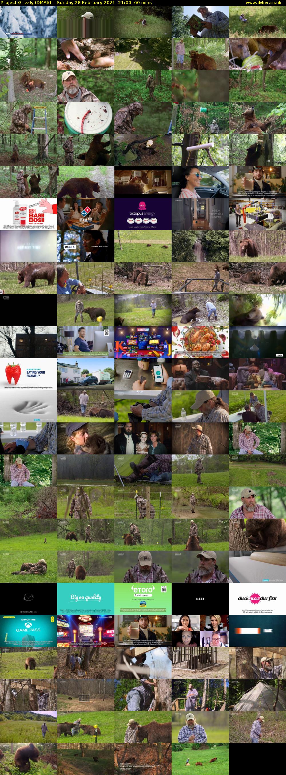 Project Grizzly (DMAX) Sunday 28 February 2021 21:00 - 22:00