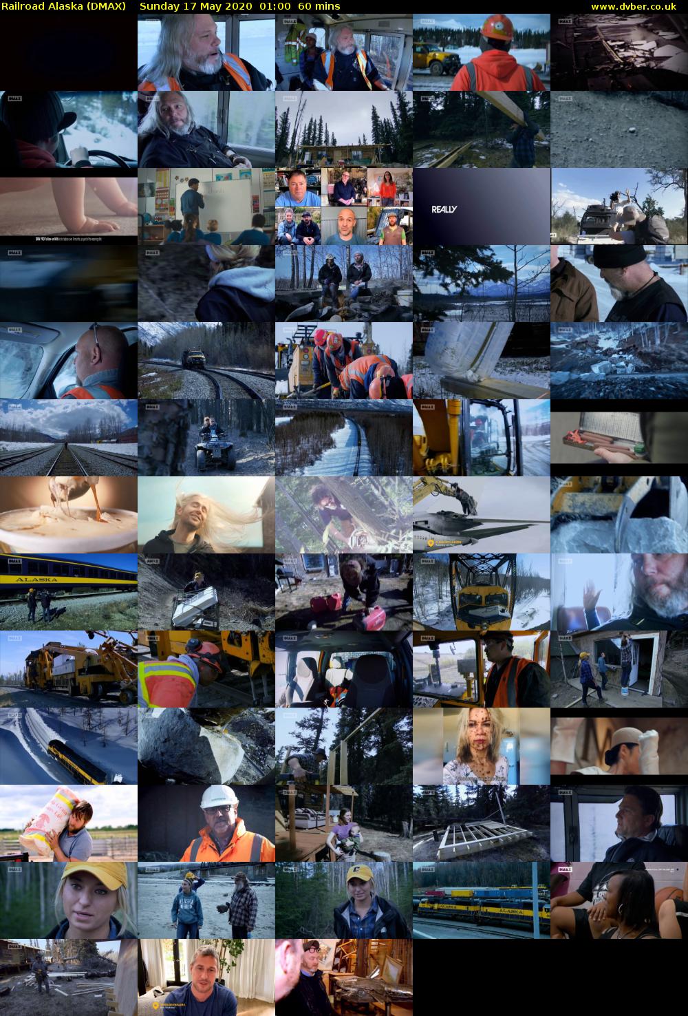 Railroad Alaska (DMAX) Sunday 17 May 2020 01:00 - 02:00
