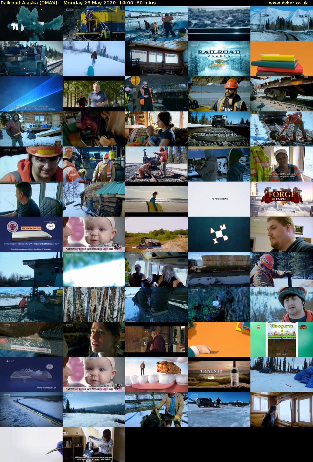 Railroad Alaska (DMAX) Monday 25 May 2020 14:00 - 15:00