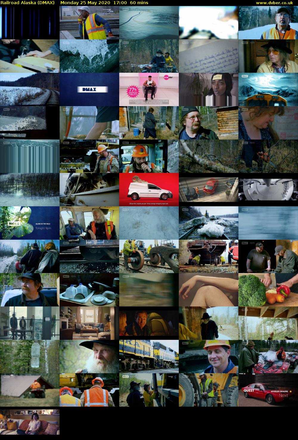 Railroad Alaska (DMAX) Monday 25 May 2020 17:00 - 18:00