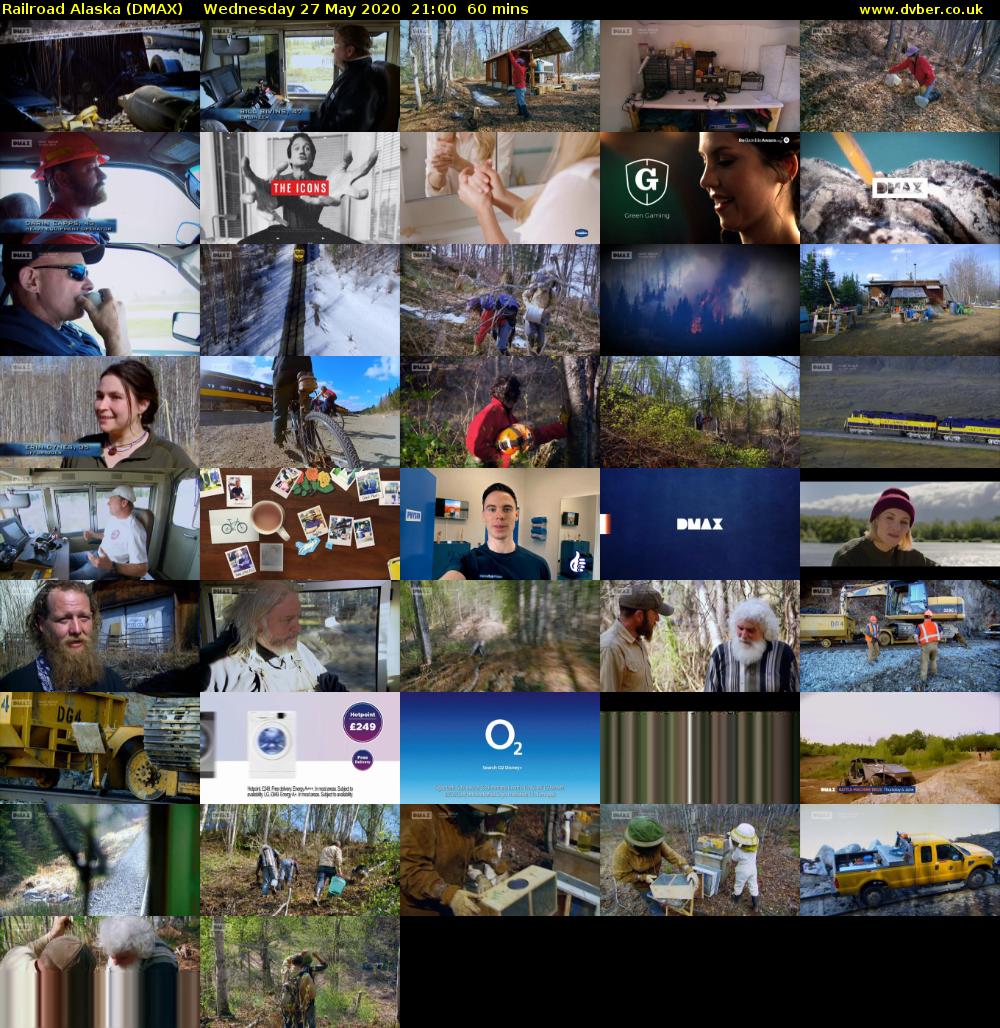 Railroad Alaska (DMAX) Wednesday 27 May 2020 21:00 - 22:00