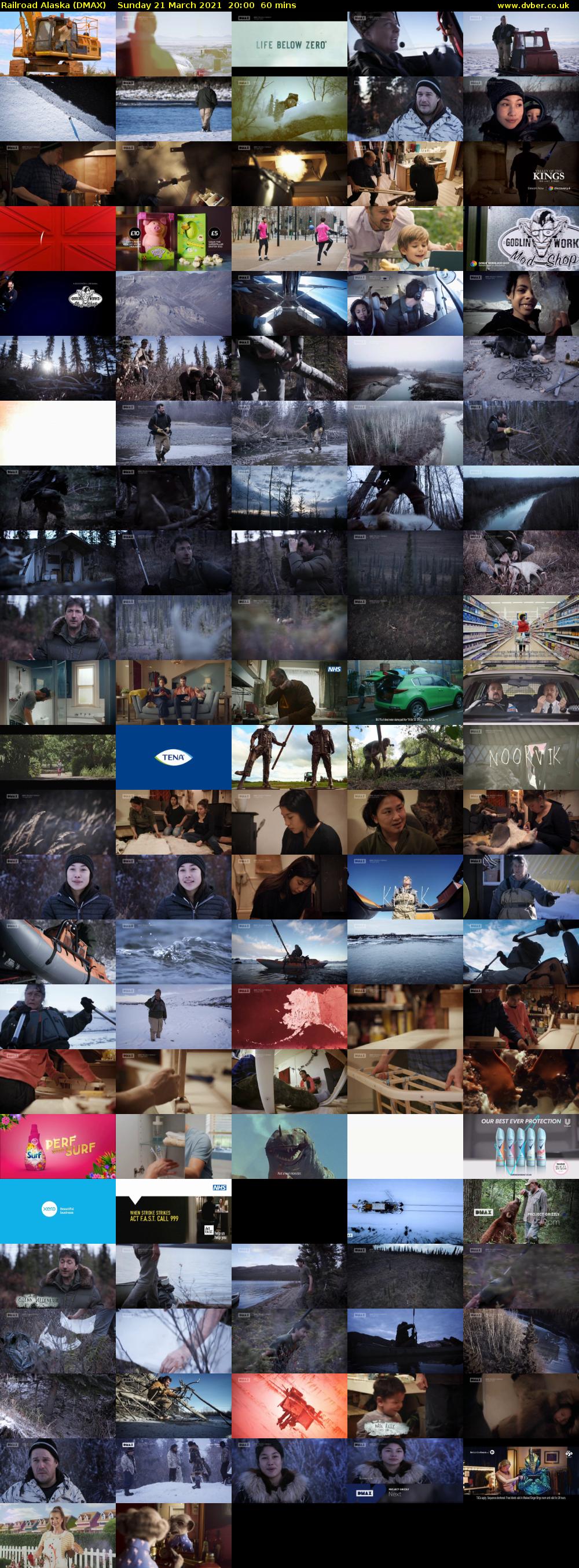 Railroad Alaska (DMAX) Sunday 21 March 2021 20:00 - 21:00