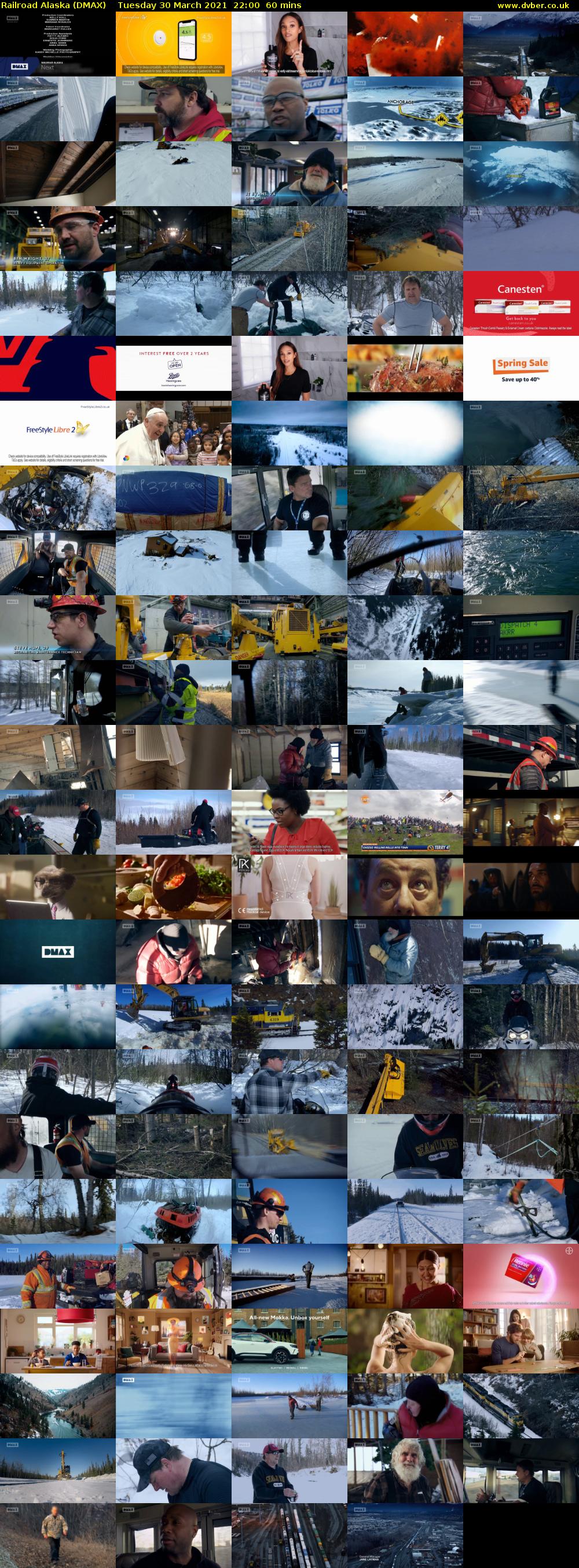 Railroad Alaska (DMAX) Tuesday 30 March 2021 22:00 - 23:00