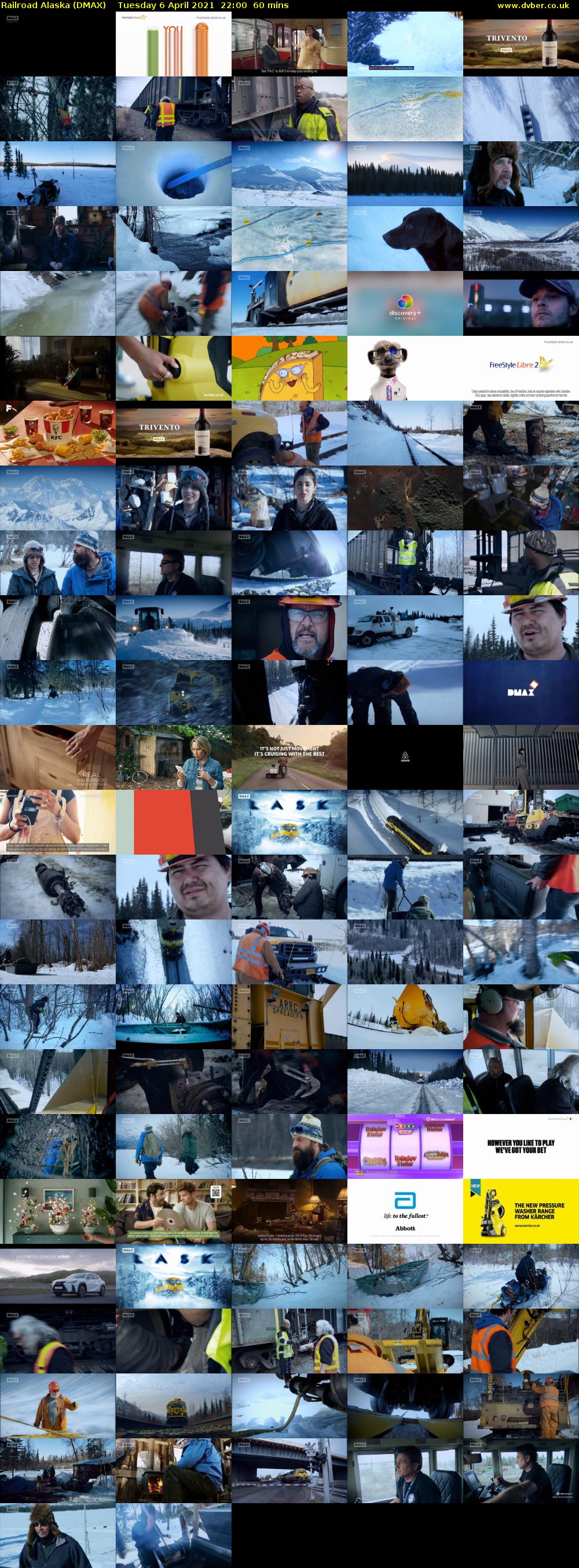 Railroad Alaska (DMAX) Tuesday 6 April 2021 22:00 - 23:00