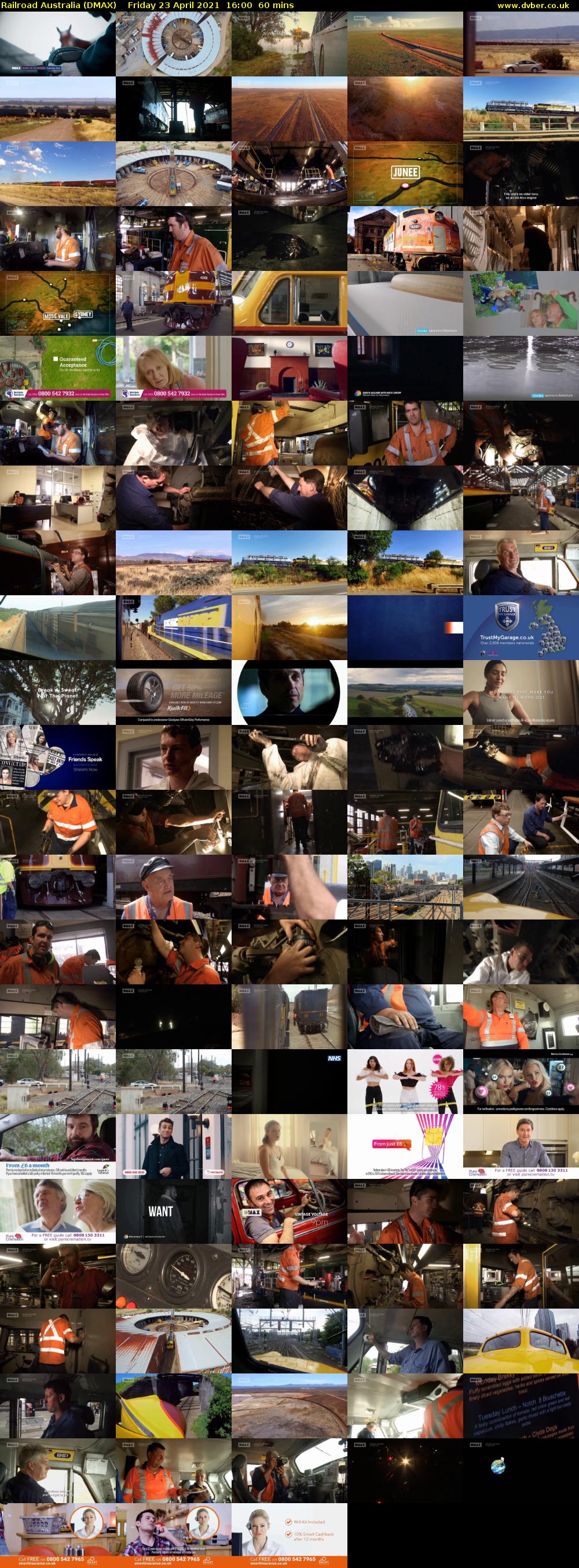 Railroad Australia (DMAX) Friday 23 April 2021 16:00 - 17:00