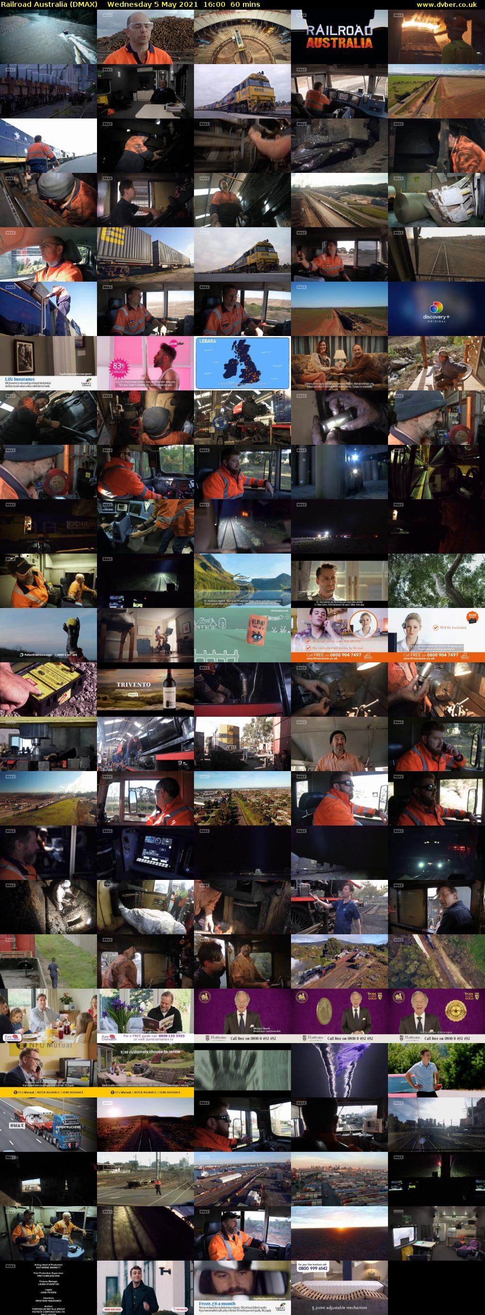 Railroad Australia (DMAX) Wednesday 5 May 2021 16:00 - 17:00
