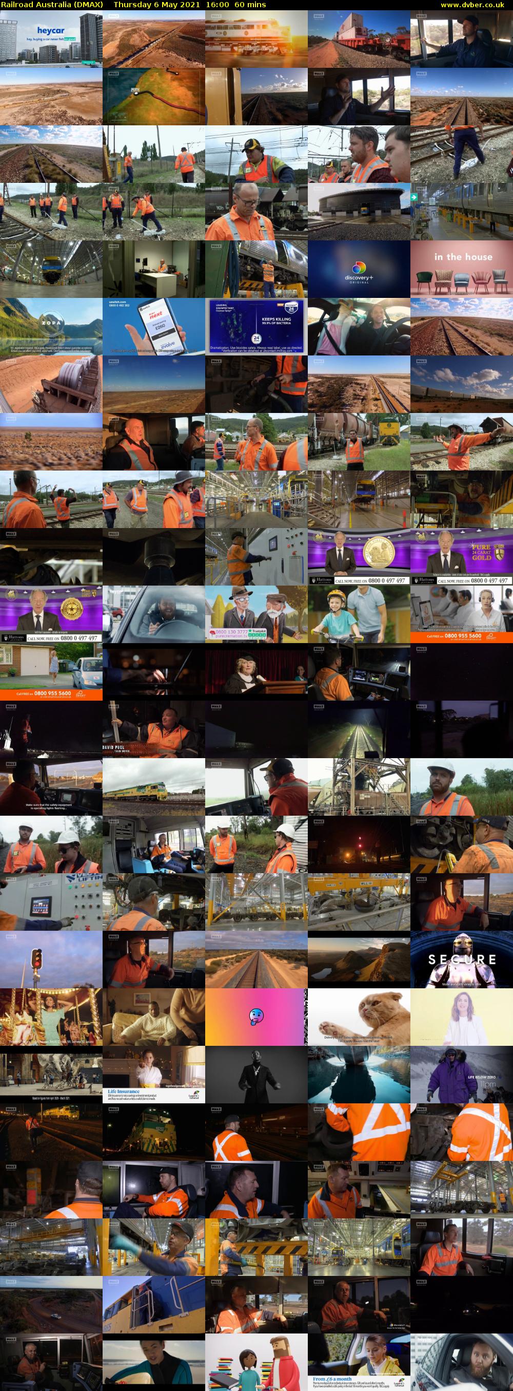 Railroad Australia (DMAX) Thursday 6 May 2021 16:00 - 17:00