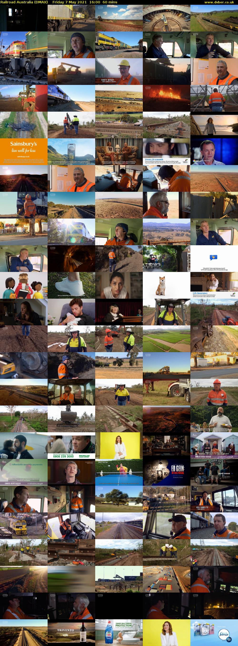 Railroad Australia (DMAX) Friday 7 May 2021 16:00 - 17:00