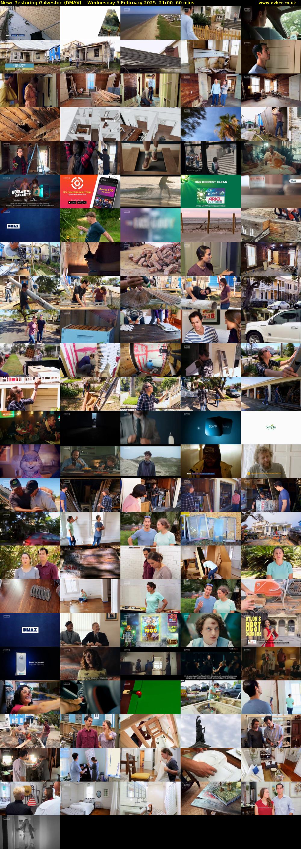 Restoring Galveston (DMAX) Wednesday 5 February 2025 21:00 - 22:00