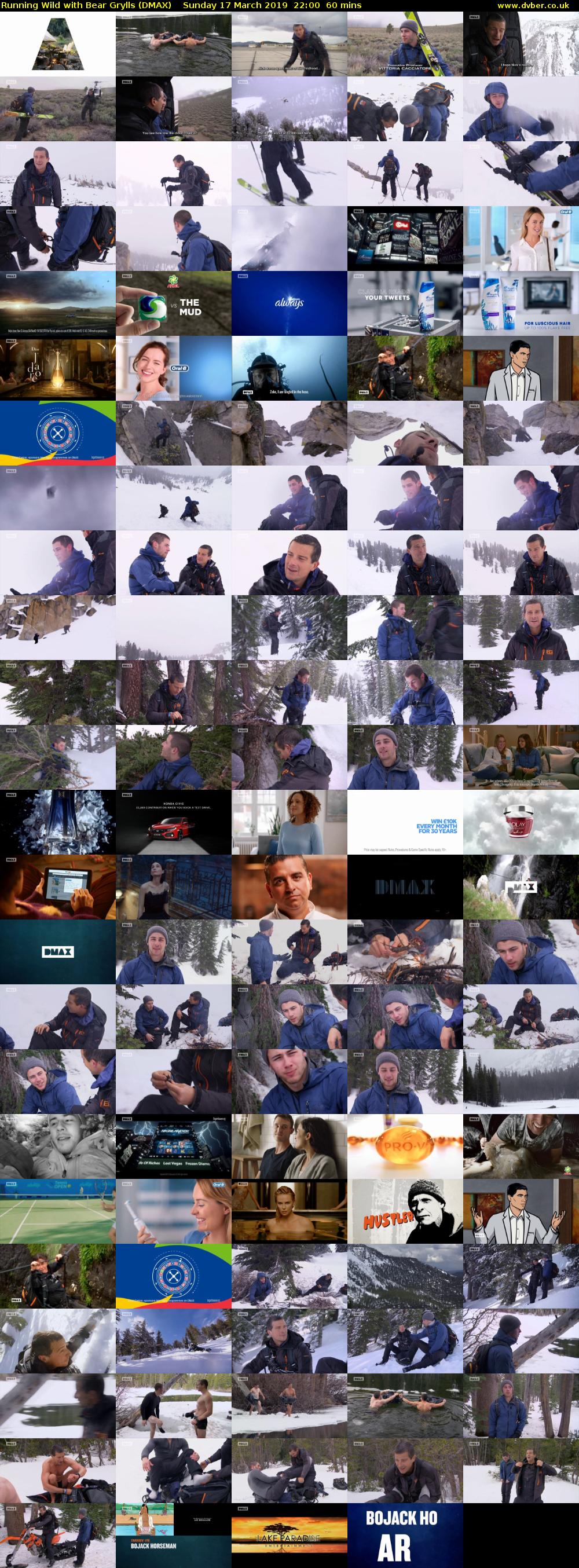 Running Wild with Bear Grylls (DMAX) Sunday 17 March 2019 22:00 - 23:00