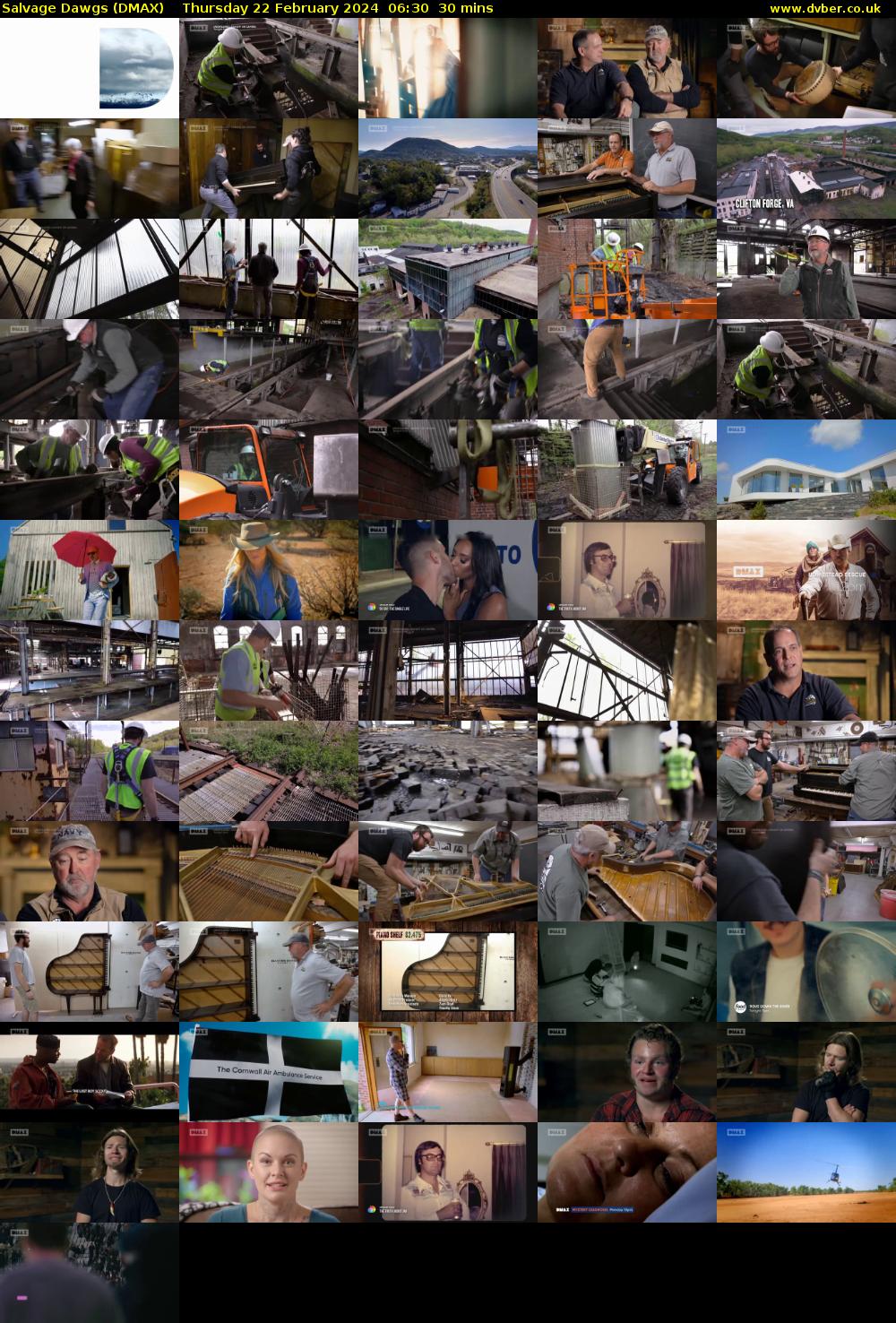 Salvage Dawgs (DMAX) Thursday 22 February 2024 06:30 - 07:00