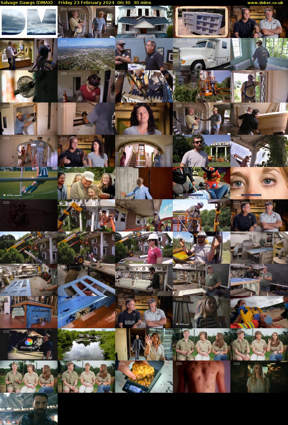 Salvage Dawgs (DMAX) Friday 23 February 2024 06:30 - 07:00