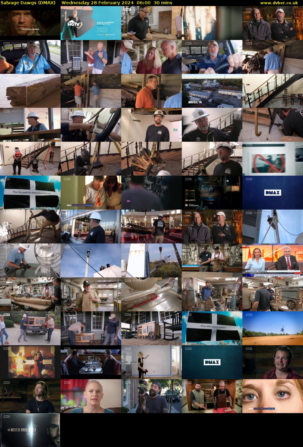 Salvage Dawgs (DMAX) Wednesday 28 February 2024 06:00 - 06:30