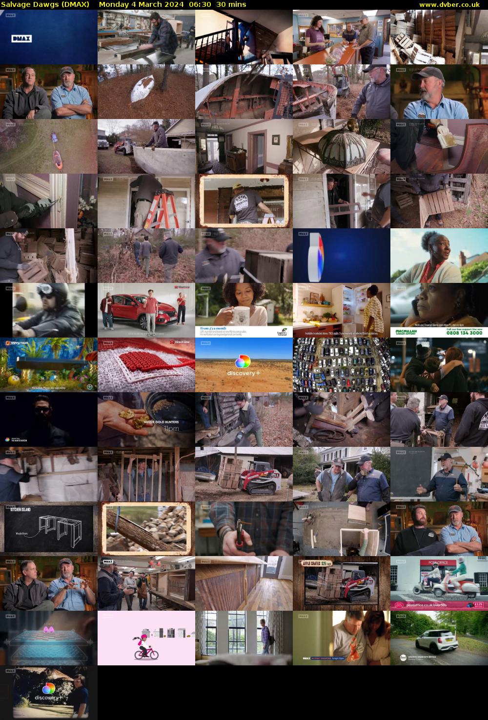 Salvage Dawgs (DMAX) Monday 4 March 2024 06:30 - 07:00