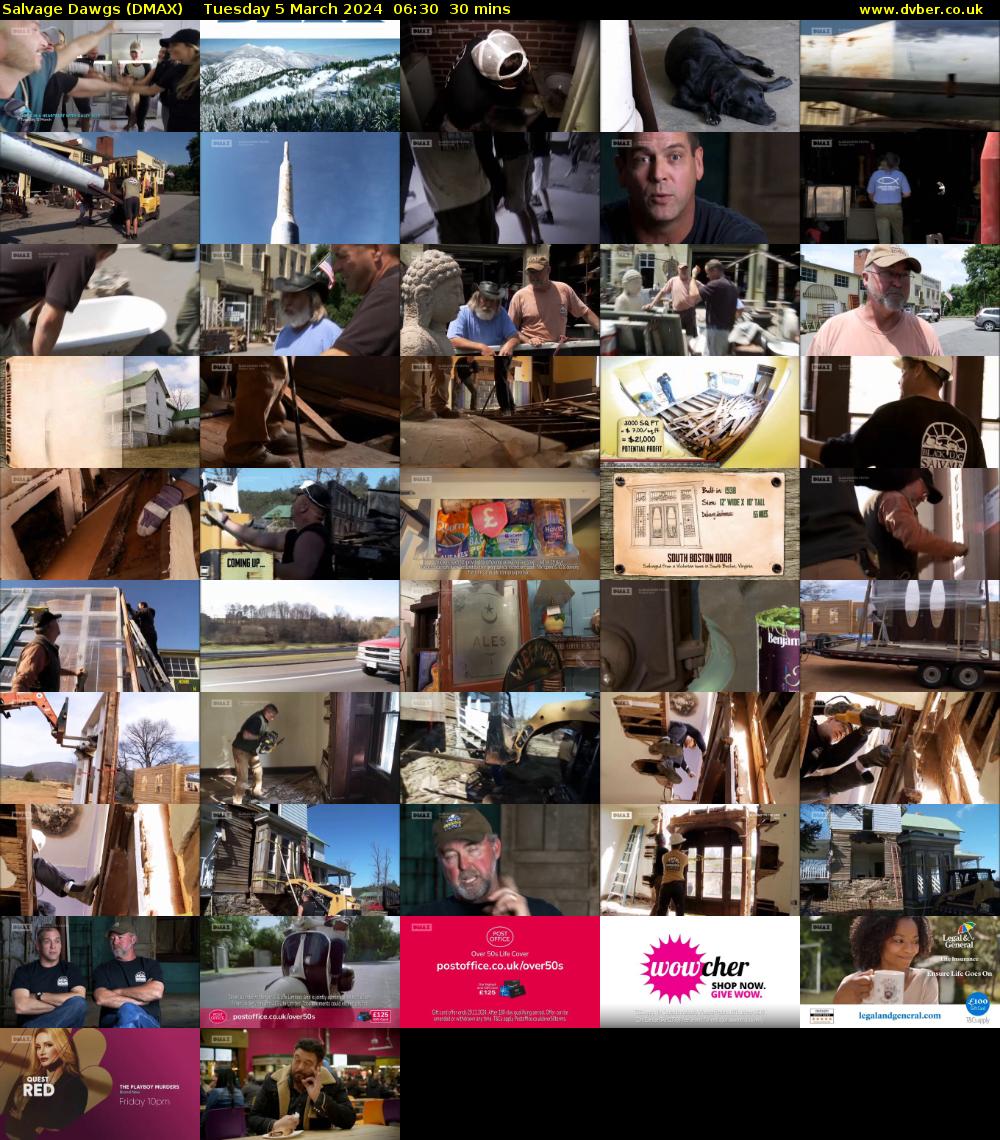 Salvage Dawgs (DMAX) Tuesday 5 March 2024 06:30 - 07:00