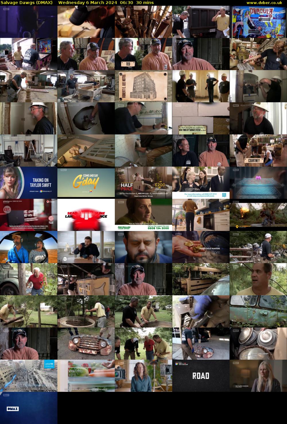 Salvage Dawgs (DMAX) Wednesday 6 March 2024 06:30 - 07:00