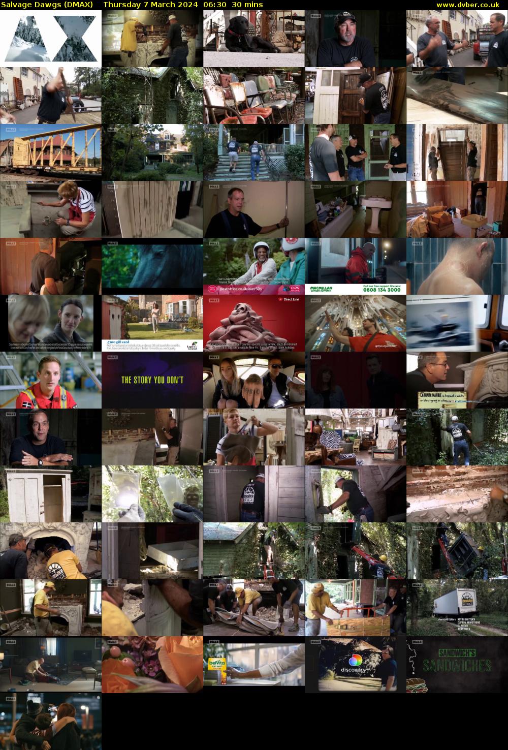 Salvage Dawgs (DMAX) Thursday 7 March 2024 06:30 - 07:00