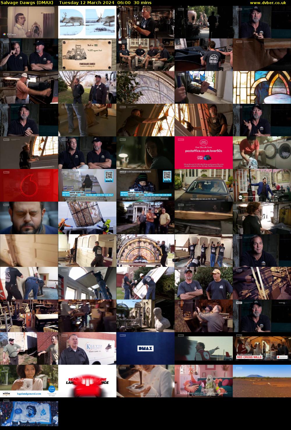 Salvage Dawgs (DMAX) Tuesday 12 March 2024 06:00 - 06:30