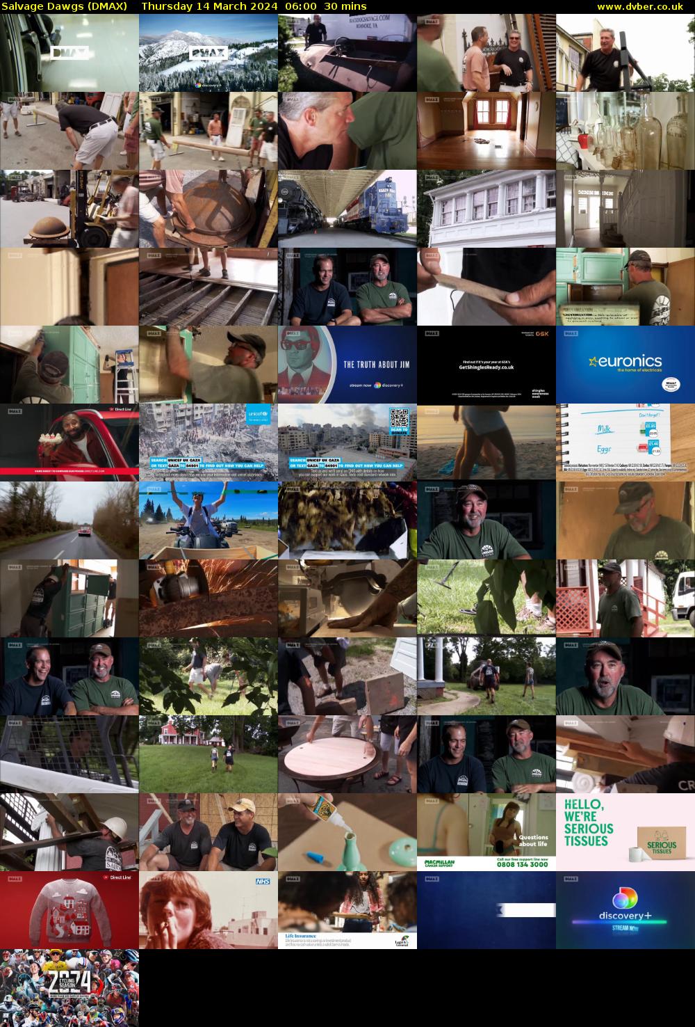 Salvage Dawgs (DMAX) Thursday 14 March 2024 06:00 - 06:30