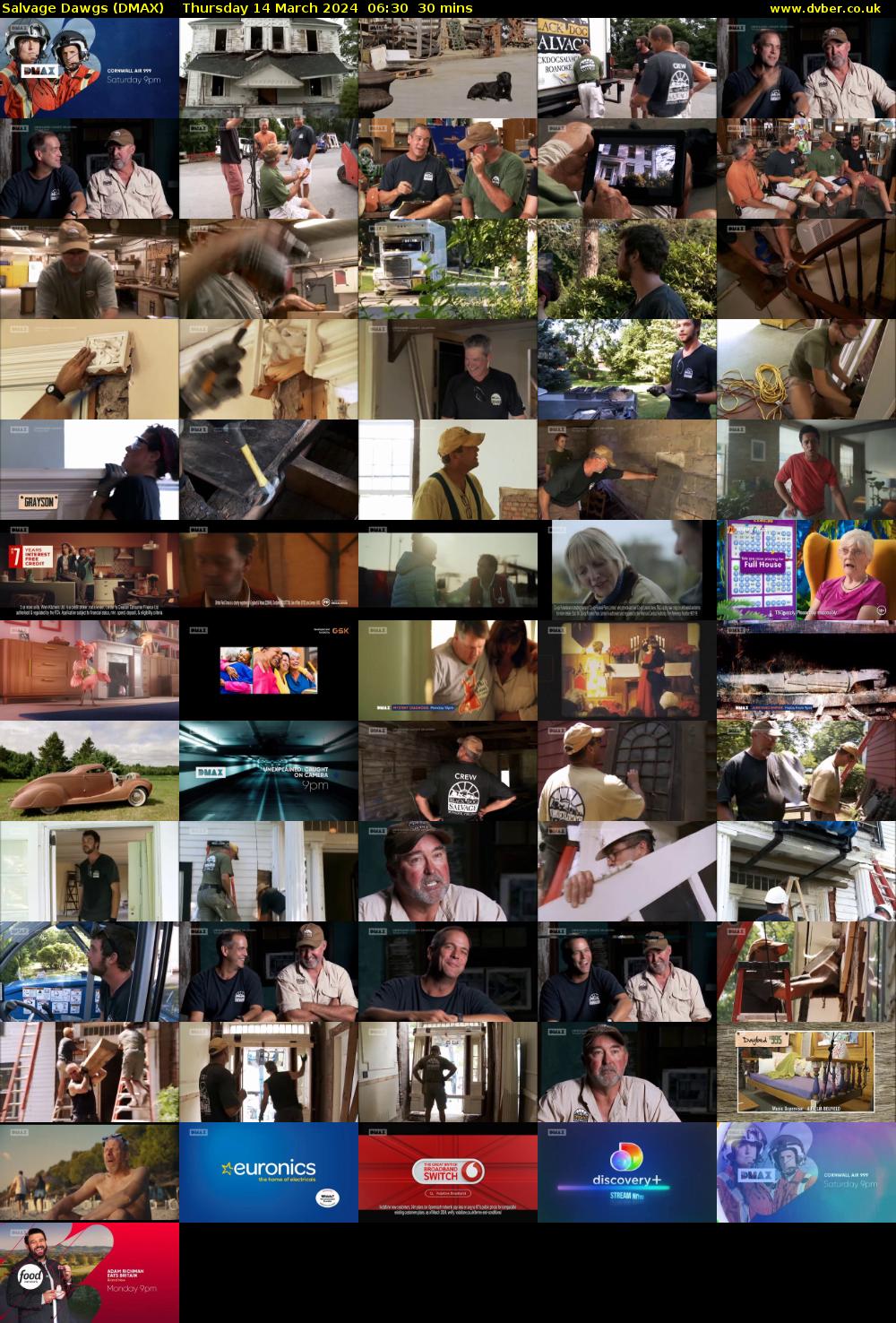 Salvage Dawgs (DMAX) Thursday 14 March 2024 06:30 - 07:00