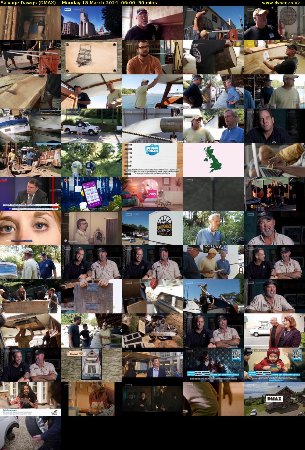Salvage Dawgs (DMAX) Monday 18 March 2024 06:00 - 06:30