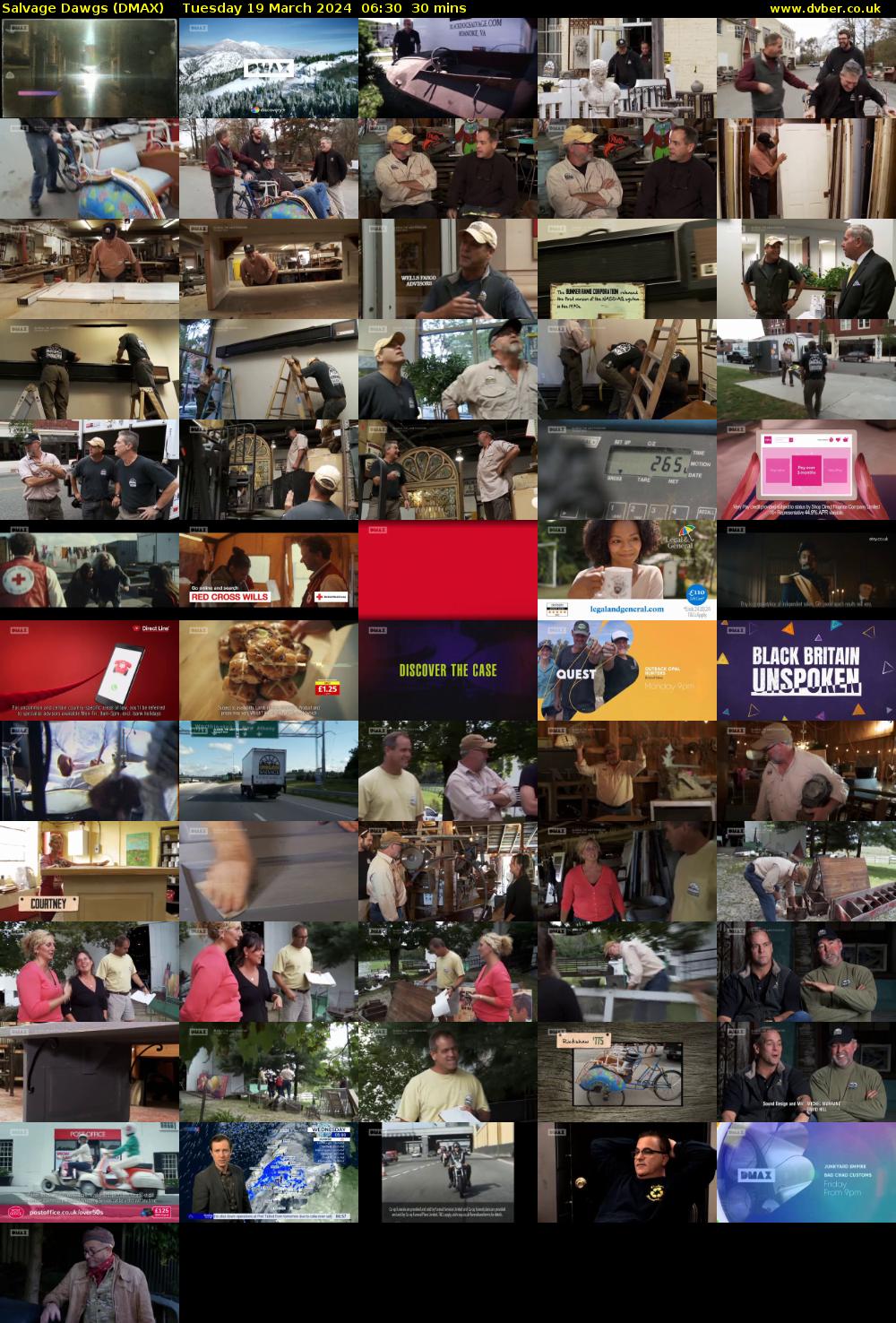 Salvage Dawgs (DMAX) Tuesday 19 March 2024 06:30 - 07:00