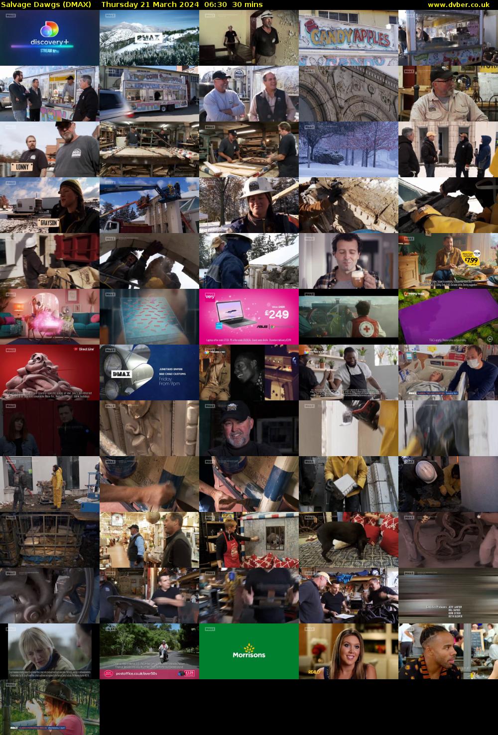 Salvage Dawgs (DMAX) Thursday 21 March 2024 06:30 - 07:00