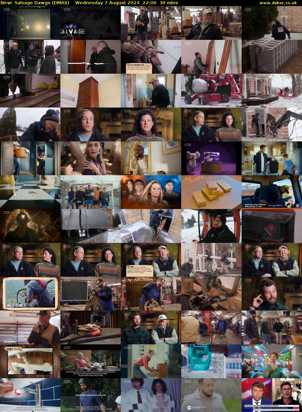 Salvage Dawgs (DMAX) Wednesday 7 August 2024 22:00 - 22:30