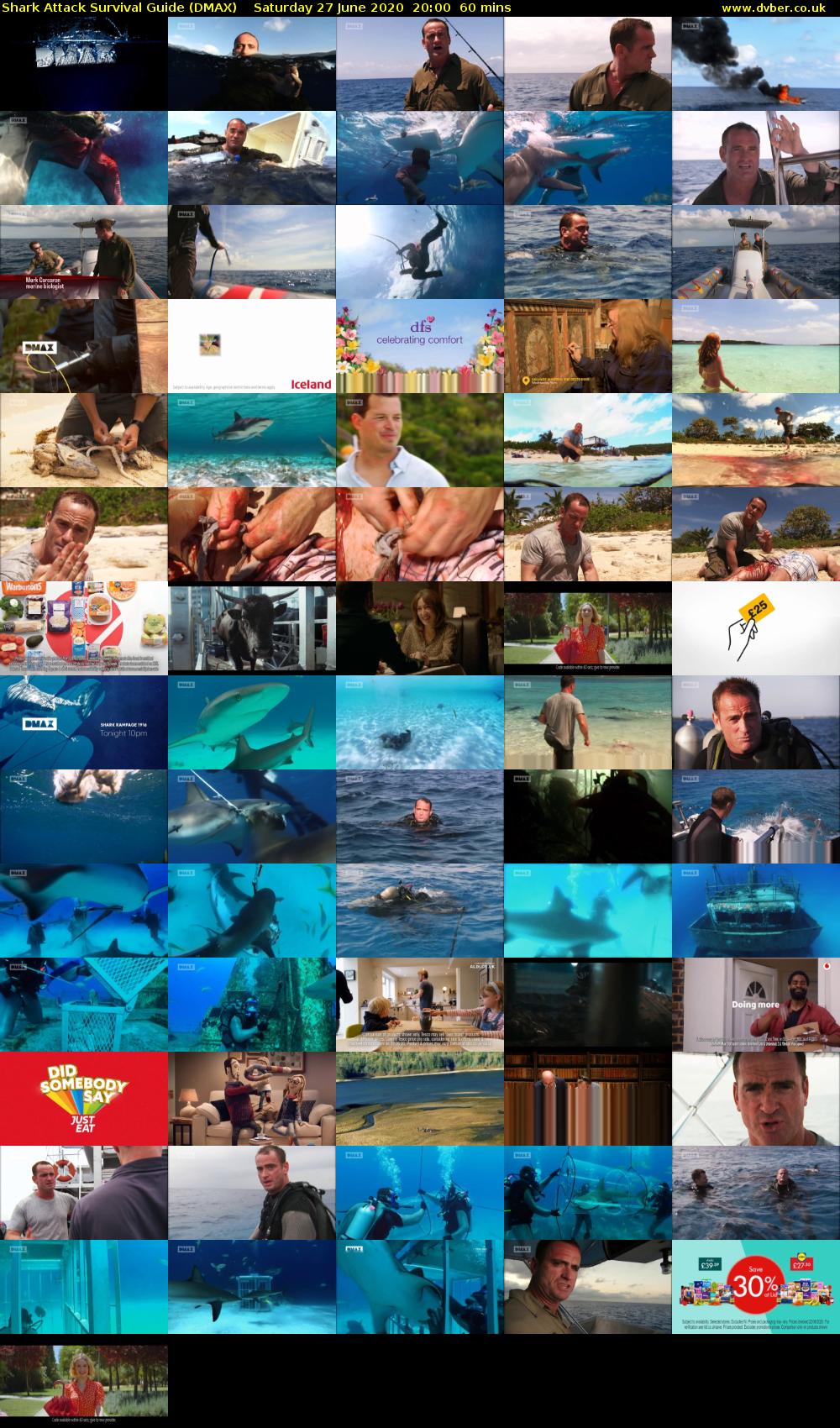 Shark Attack Survival Guide (DMAX) Saturday 27 June 2020 20:00 - 21:00