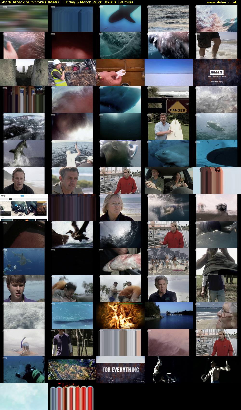 Shark Attack Survivors (DMAX) Friday 6 March 2020 02:00 - 03:00