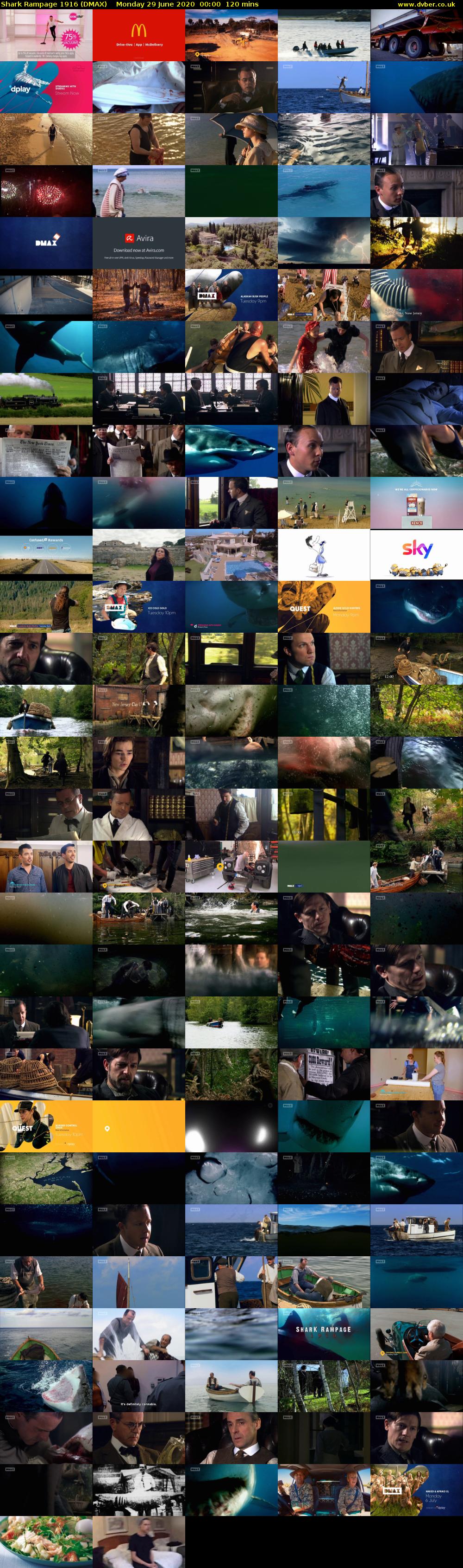 Shark Rampage 1916 (DMAX) Monday 29 June 2020 00:00 - 02:00