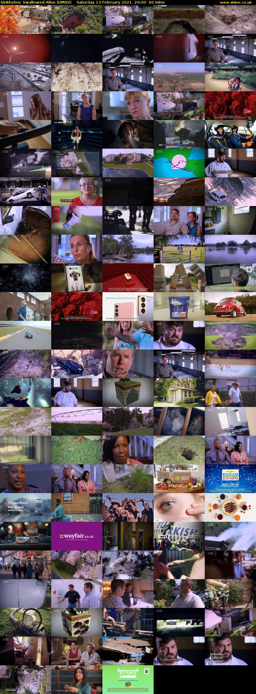 Sinkholes: Swallowed Alive (DMAX) Saturday 13 February 2021 20:00 - 21:00