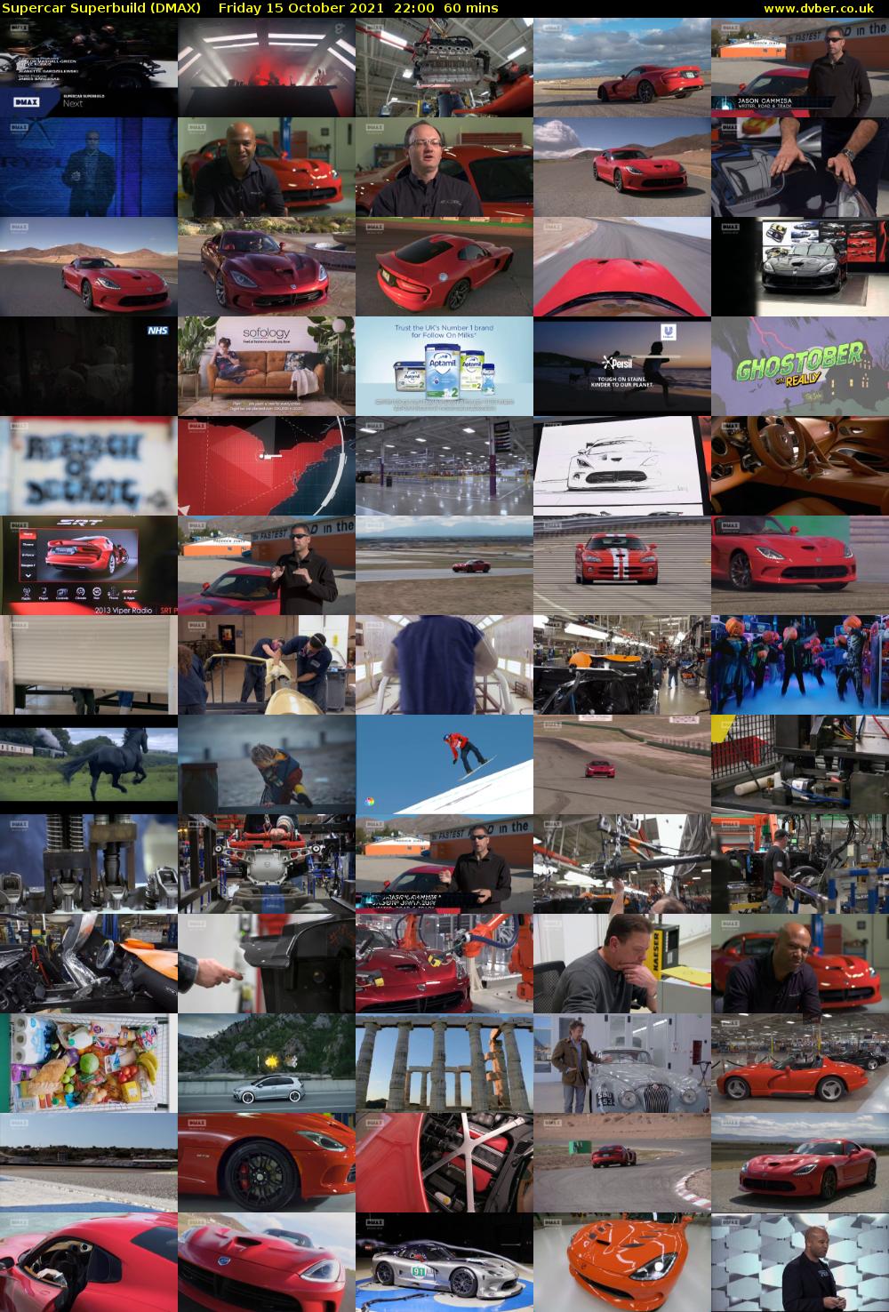 Supercar Superbuild (DMAX) Friday 15 October 2021 22:00 - 23:00