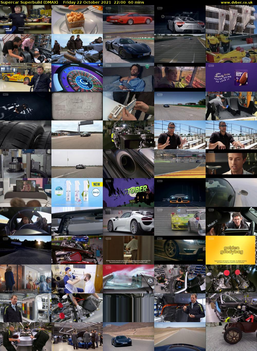 Supercar Superbuild (DMAX) Friday 22 October 2021 22:00 - 23:00