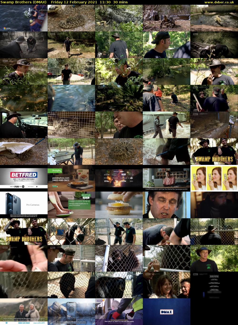 Swamp Brothers (DMAX) Friday 12 February 2021 11:30 - 12:00