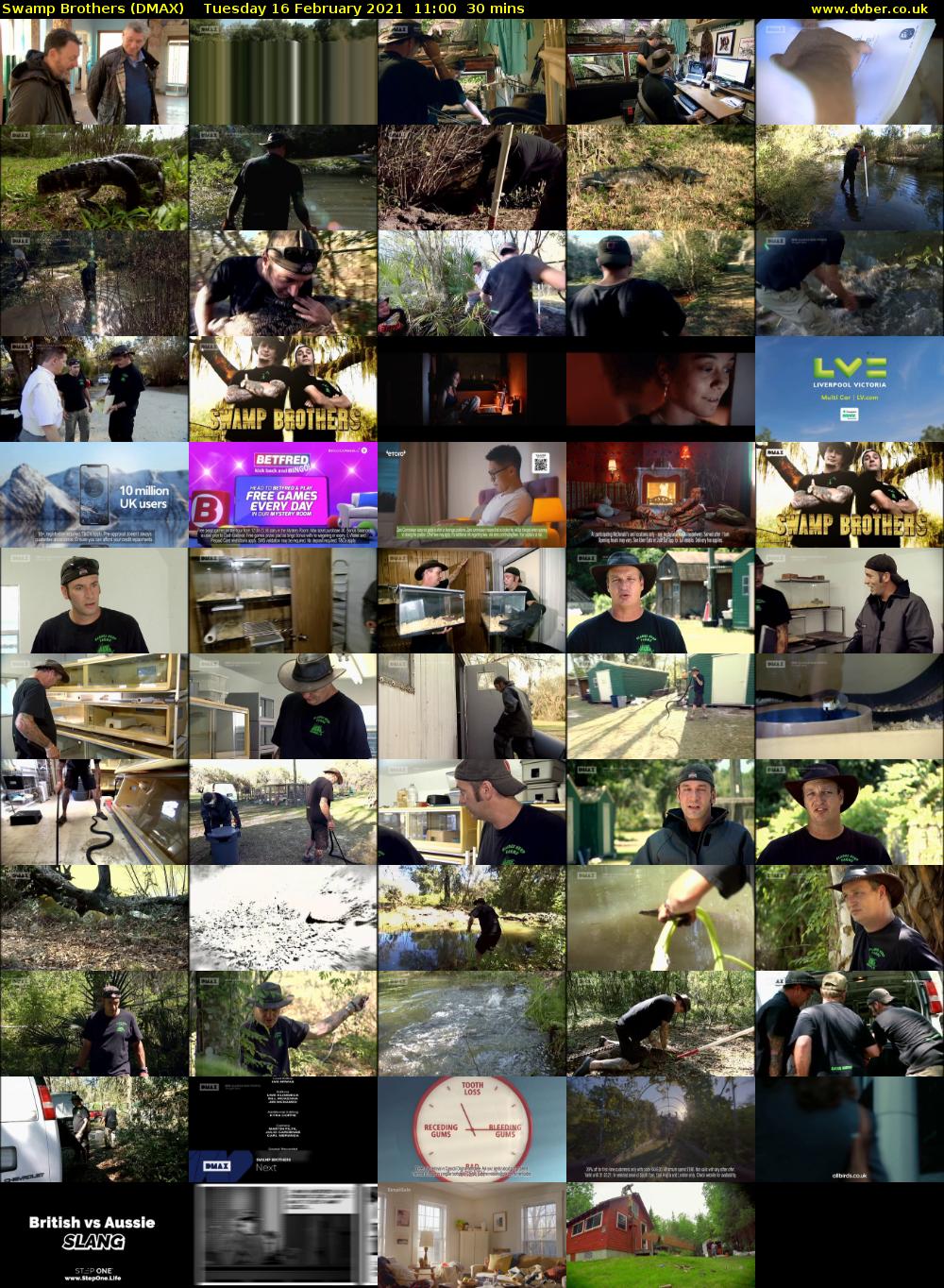 Swamp Brothers (DMAX) Tuesday 16 February 2021 11:00 - 11:30