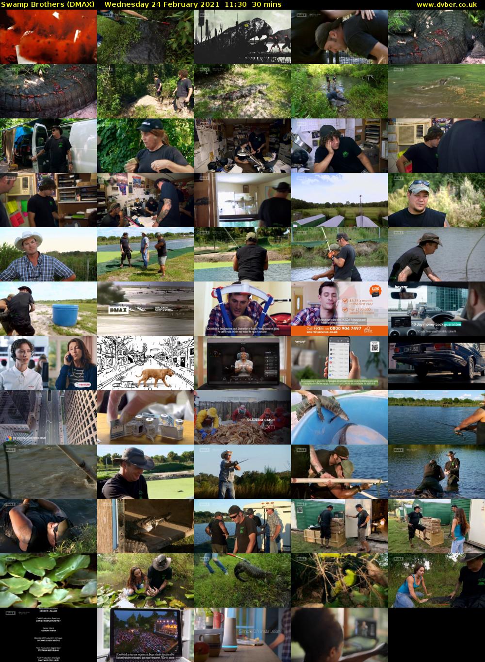 Swamp Brothers (DMAX) Wednesday 24 February 2021 11:30 - 12:00