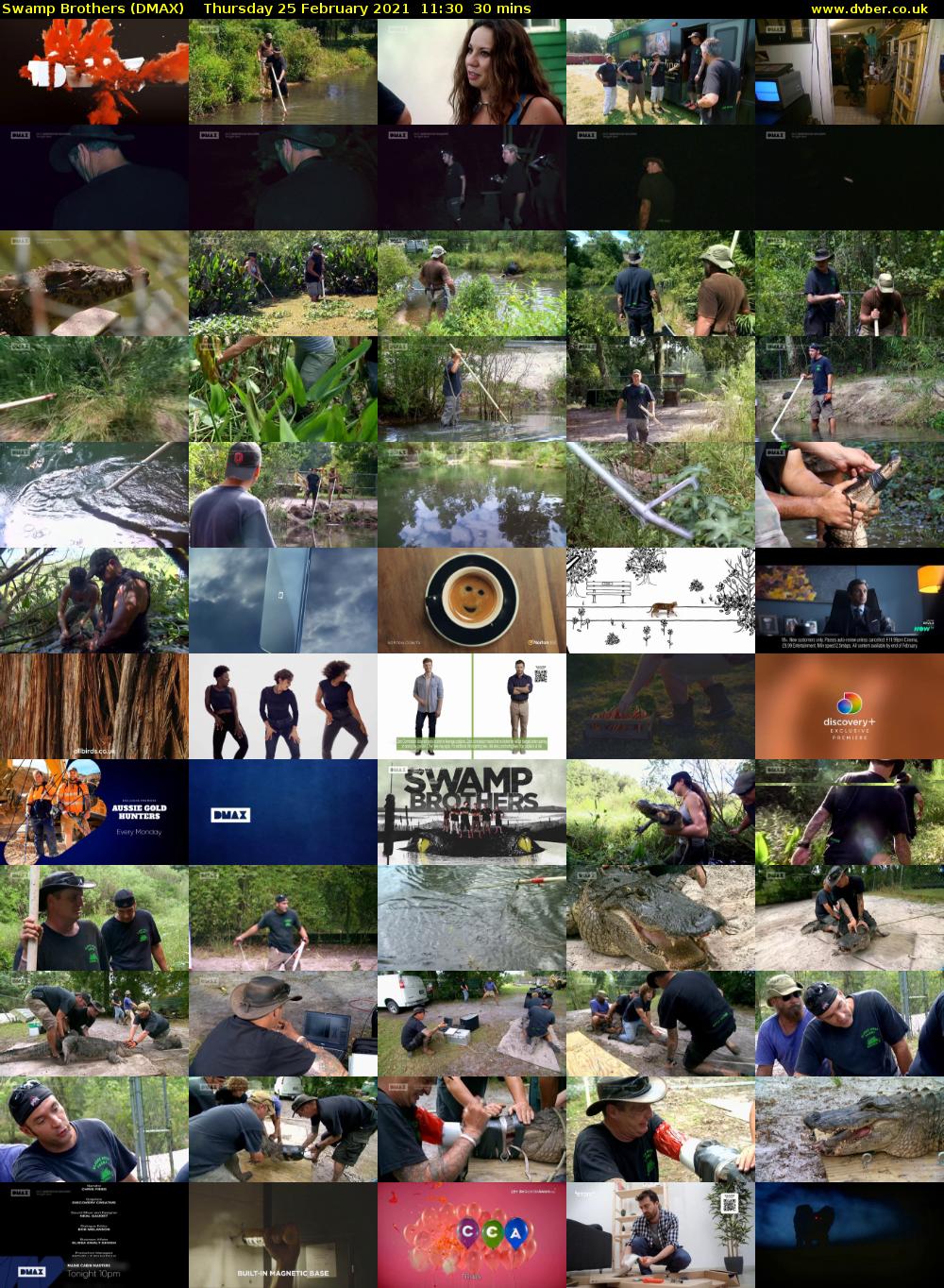 Swamp Brothers (DMAX) Thursday 25 February 2021 11:30 - 12:00